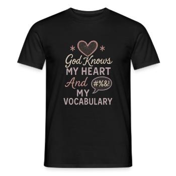 Maman chrétienne Foi Humour Erreurs bénies - T-shirt homme - noir - Devant - AI Model Male 178 light (178cm)