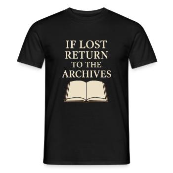 History Historian Humor Weird History History Nerd - Men's T-Shirt - black - Front - AI Model Male 178 light (178cm)