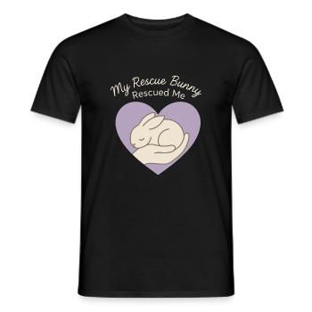 Lapin Maman Lapin Sauvetage Adopter, Acheter - T-shirt homme - noir - Devant - AI Model Male 178 light (178cm)