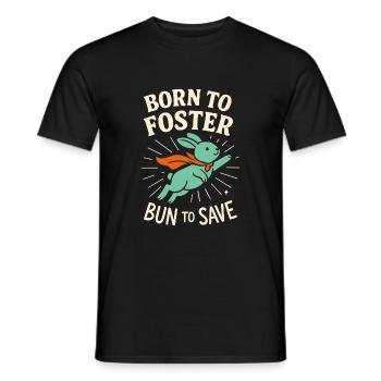 Lapin Maman Lapin Sauvetage Adopter, Acheter - T-shirt homme - noir - Devant - AI Model Male 178 light (178cm)