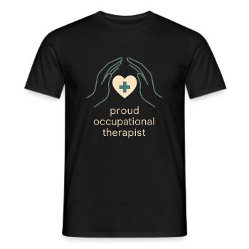 ergothérapeute ot Gift Healthcare Reha - T-shirt homme - noir - Devant - AI Model Male 178 light (178cm)
