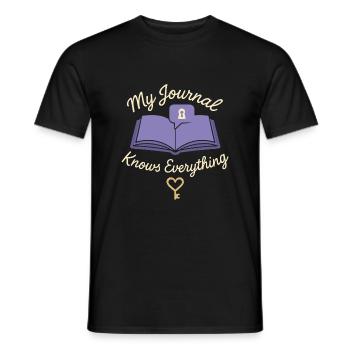 Dankbarkeitspraxis Journalliebhaber Emotional - Männer T-Shirt - Schwarz - Vorne - AI Model Male 178 light (178cm)