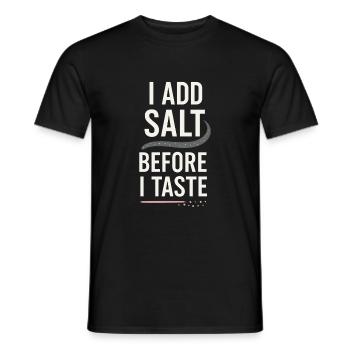 Amateur de sel Sodium Dependent Nacl Meme - T-shirt homme - noir - Devant - AI Model Male 178 light (178cm)