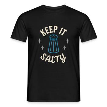 Salzliebhaber Natriumabhängiger Nacl Meme - Männer T-Shirt - Schwarz - Vorne - AI Model Male 178 light (178cm)