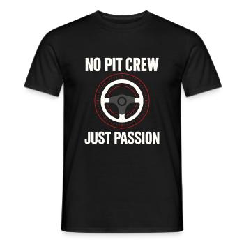 Sim Racing Simulator Cockpit Esports Racer - Men's T-Shirt - black - Front - AI Model Male 178 light (178cm)
