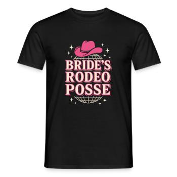 Disco Coirl Western Hen Party - Men's T-Shirt - black - Front - AI Model Male 178 light (178cm)