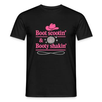 Disco Western Enterrement de vie de jeune fille - T-shirt homme - noir - Devant - AI Model Male 178 light (178cm)