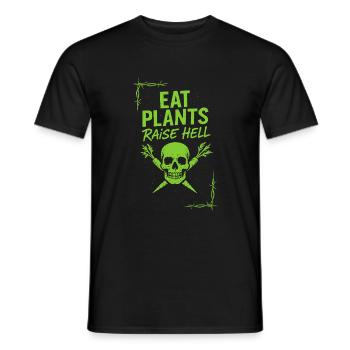 Vegan Punk Rebel Vegan Vegan Anarchist Vegan - Men's T-Shirt - black - Front - AI Model Male 178 light (178cm)