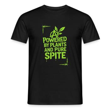 Vegan Punk Rebel Vegan Vegan Anarchist Vegan - Men's T-Shirt - black - Front - AI Model Male 178 light (178cm)
