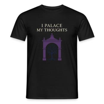 Memory Athlete Mnemonic Brain Training Mental - Men's T-Shirt - black - Front - AI Model Male 178 light (178cm)