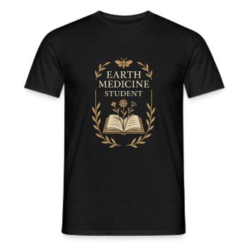 Herbal Healing Roots Natural Wisdom - Men's T-Shirt - black - Front - AI Model Male 178 light (178cm)
