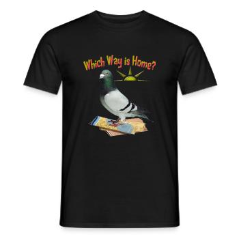 Which Way is Home - Men's T-Shirt - black - Front - AI Model Male 178 light (178cm)