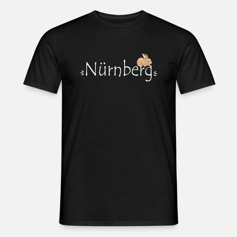 Nürnberg Hase - Männer T-Shirt - Schwarz