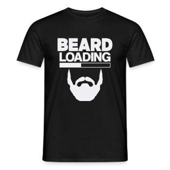 Beard loading - Beard Wearer Gift Idea - Men's T-Shirt - black - Front - AI Model Male 178 light (178cm)