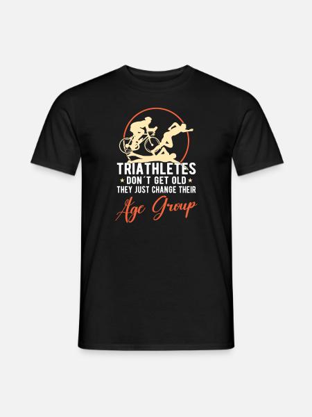 Triathlon Swim Bike Run Triathlète Sport Cadeau - T-shirt homme - noir
