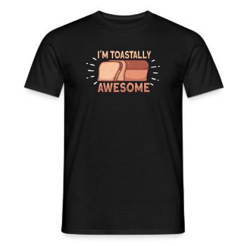 Boulangerie boulangerie Brotbäcker Machine à pain - T-shirt homme - noir - Devant - AI Model Male 178 light (178cm)