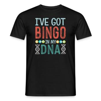 Bingo Jeu de cartes Grand-mère Bingo Joueur Bingo Cartes - T-shirt homme - noir - Devant - AI Model Male 178 light (178cm)