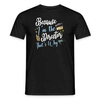 writer producer actor director filmmaker - Männer T-Shirt - Schwarz - Vorne - AI Model Male 178 light (178cm)