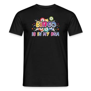 Bingo Jeu de cartes Grand-mère Bingo Joueur Bingo Cartes - T-shirt homme - noir - Devant - AI Model Male 178 light (178cm)