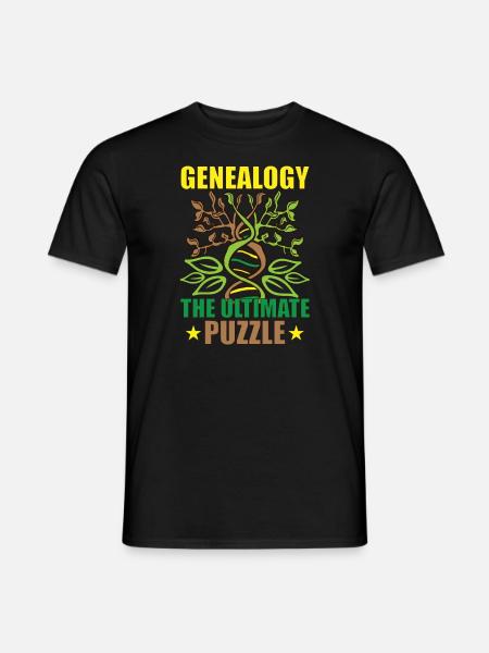 Stammbaum Familienhistoriker Genealogie Genealoge - Mænd T-shirt - sort