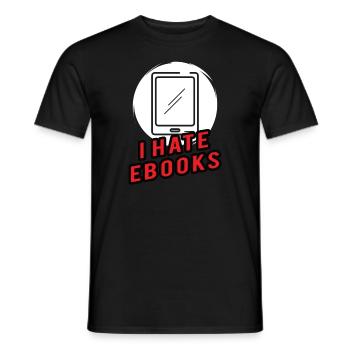 Buchleser Leseliteratur Bücherwurm Geschenkidee - Männer T-Shirt - Schwarz - Vorne - AI Model Male 178 light (178cm)