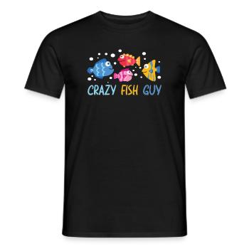 Aquaristic Aquarium Keeper Fishkeeper Eau salée - T-shirt homme - noir - Devant - AI Model Male 178 light (178cm)
