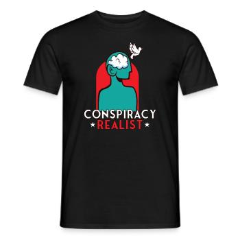 Théories du complot Théoricien du complot Franc-maçon - T-shirt homme - noir - Devant - AI Model Male 178 light (178cm)