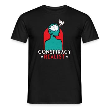 Théories du complot Théoricien du complot Franc-maçon - T-shirt homme - noir - Devant - AI Model Male 178 light (178cm)