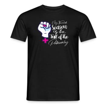 Feminism Empowerment Pro-choice Pro Abortion - Men's T-Shirt - black - Front - AI Model Male 178 light (178cm)