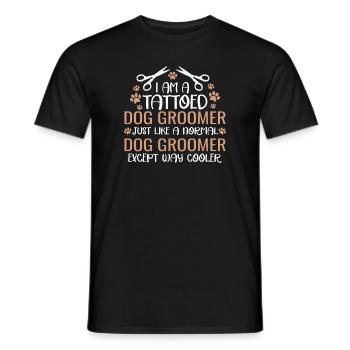 Dog Care Puppies Dog Groomer Dog Sitter - T-shirt homme - noir - Devant - AI Model Male 178 light (178cm)