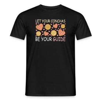 Humour espagnol Conchas Pain mexicain - T-shirt homme - noir - Devant - AI Model Male 178 light (178cm)