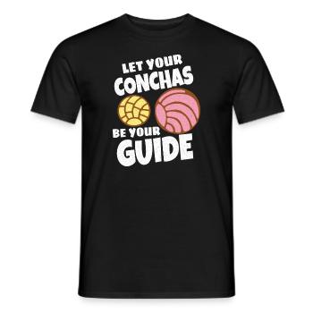 Humour espagnol Conchas Pain mexicain - T-shirt homme - noir - Devant - AI Model Male 178 light (178cm)