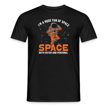 Astronaute Astronomie Système Solaire Espace Enfants - T-shirt homme - noir - Devant - AI Model Male 178 light (178cm)