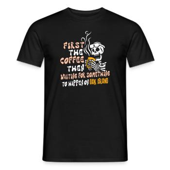 Oak Island Treasure Hunt Secret of Oak Island - Men's T-Shirt - black - Front - AI Model Male 178 light (178cm)