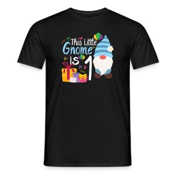 Dieser Kleine Gnom Ist 1 Geburtstagskind - Männer T-Shirt - Schwarz - Vorne - AI Model Male 178 light (178cm)