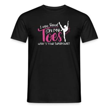 Ballet Ballerine Danse Danse Danse Ballet Cadeau - T-shirt homme - noir - Devant - AI Model Male 178 light (178cm)