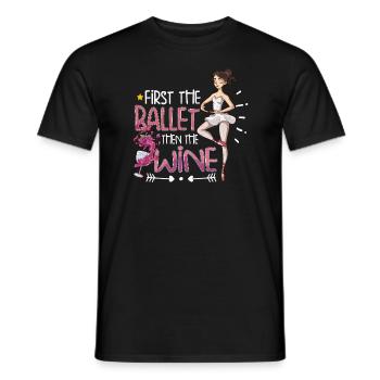 Ballet Ballerina Dance Dancer Dancing Ballet Gift - Männer T-Shirt - Schwarz - Vorne - AI Model Male 178 light (178cm)