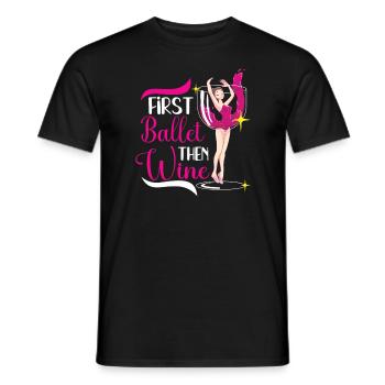 Ballet Ballerine Danse Danse Danse Ballet Cadeau - T-shirt homme - noir - Devant - AI Model Male 178 light (178cm)