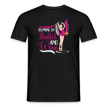Ballet Ballerine Danse Danse Danse Ballet Cadeau - T-shirt homme - noir - Devant - AI Model Male 178 light (178cm)