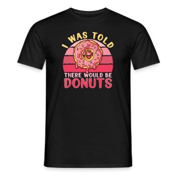 Donut Doughnut Baking Cake Baker - Männer T-Shirt - Schwarz - Vorne - AI Model Male 178 light (178cm)