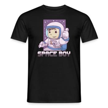 Astronaut Astronomy Solar System Space Kids - Men's T-Shirt - black - Front - AI Model Male 178 light (178cm)