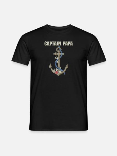 Boating Dad Boat Captain Pontoon Sailor Cruising - Männer T-Shirt - Schwarz
