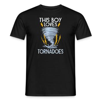 Meteorologie-kindertornado-sturm, Der Sturm-fan - Männer T-Shirt - Schwarz - Vorne - AI Model Male 178 light (178cm)