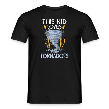 Meteorologie-kindertornado-sturm, Der Sturm-fan - Männer T-Shirt - Schwarz - Vorne - AI Model Male 178 light (178cm)