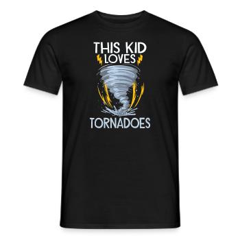 Meteorologie-kindertornado-sturm, Der Sturm-fan - Männer T-Shirt - Schwarz - Vorne - AI Model Male 178 light (178cm)