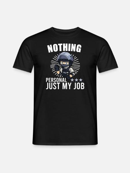 Police Cop Officer Police Office - Men's T-Shirt - black