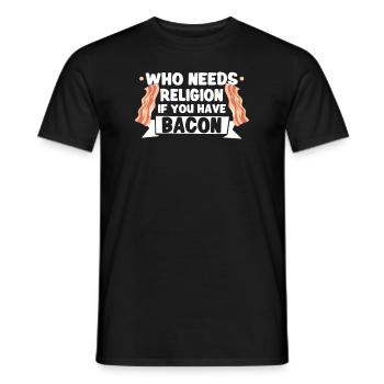 Atheist Atheismus Anti-religion Securalism God - Männer T-Shirt - Schwarz - Vorne - AI Model Male 178 light (178cm)