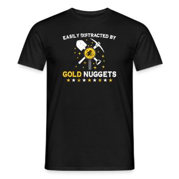 Goldgräber Goldbergbau Goldwaschen Goldmine - Männer T-Shirt - Schwarz - Vorne - AI Model Male 178 light (178cm)