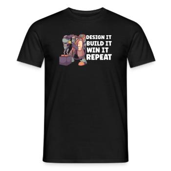 Robotik Ingenieur Für Maschinelles Lernen - Männer T-Shirt - Schwarz - Vorne - AI Model Male 178 light (178cm)