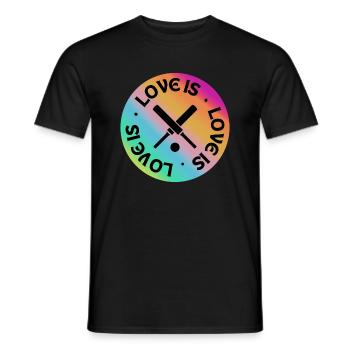 Cricket : L’amour l’est. - T-shirt homme - noir - Devant - AI Model Male 178 light (178cm)